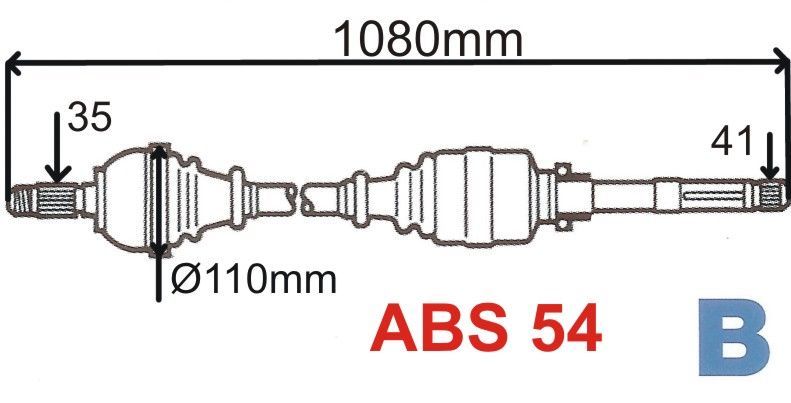 T5491 Z   =T2125 ABS POLOOSA P BOXER ABS PRAVÁ